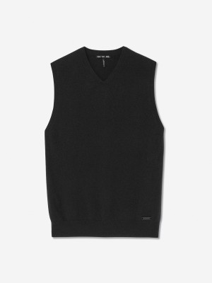 Black Sun Day Red 3D Tour Cashmere Vest | 87230-WTZU