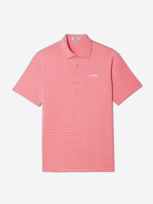 Calypso Coral Sun Day Red Classic Stripe Polo | 73018-SOYD