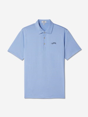 Marine Blue Sun Day Red Classic Stripe Polo | 98605-BKYF