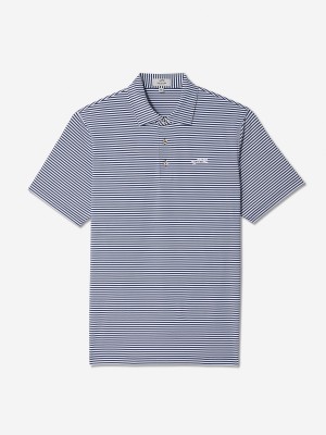 Navy White Stripe Sun Day Red Monterey Stripe Polo | 70692-TWRI