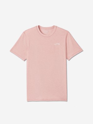 Pink Sun Day Red Performance Short Sleeve Tech Tee | 91247-LCEV