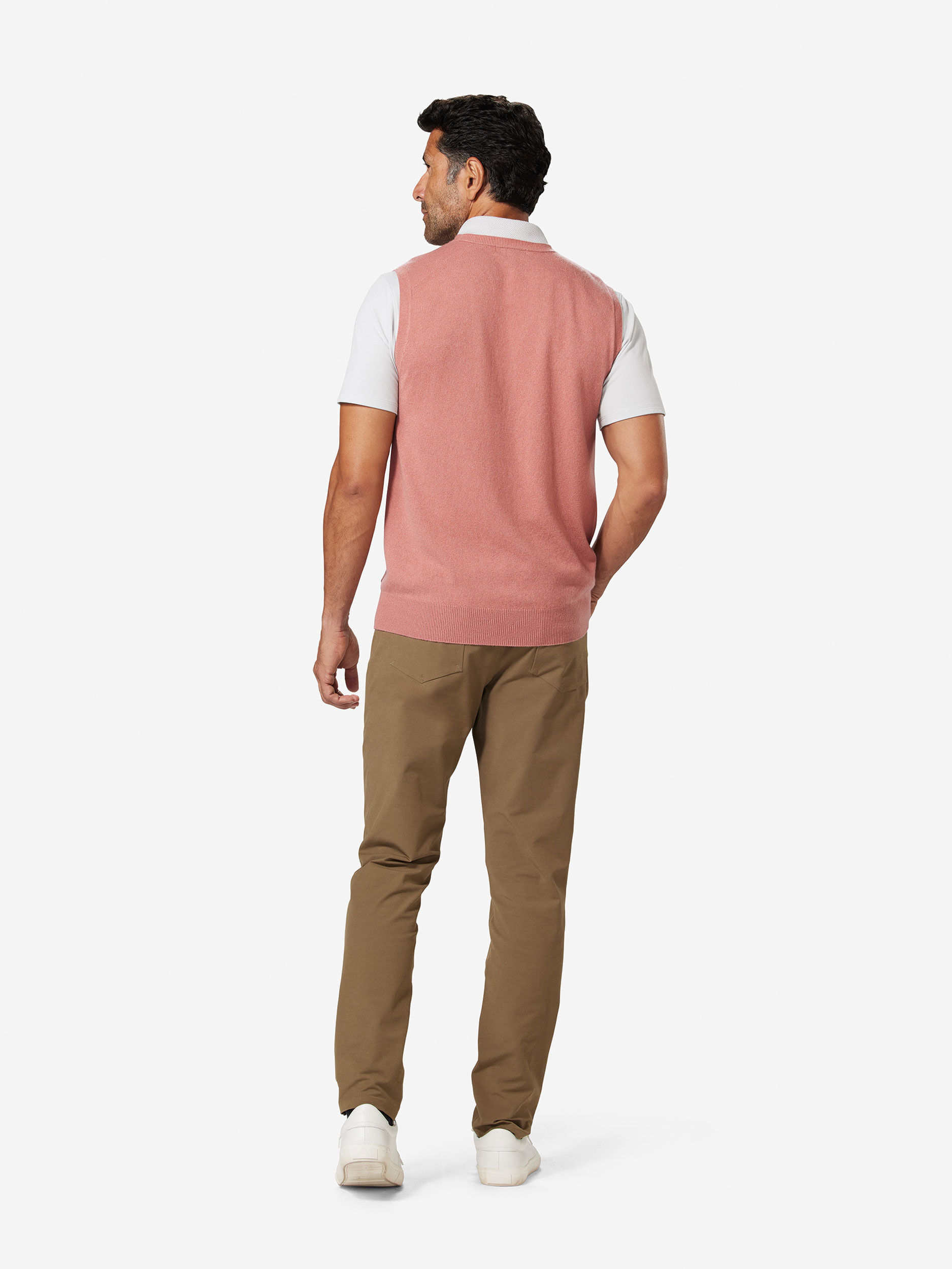 Ash Rose               Sun Day Red 3D Tour Cashmere Vest | 14358-IRWN