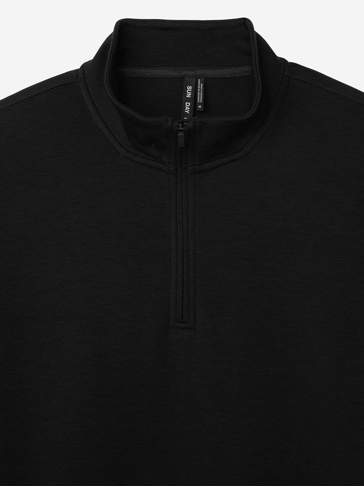 Black               Sun Day Red Hibrid Lightweight Quarter Zip | 74169-YVKQ