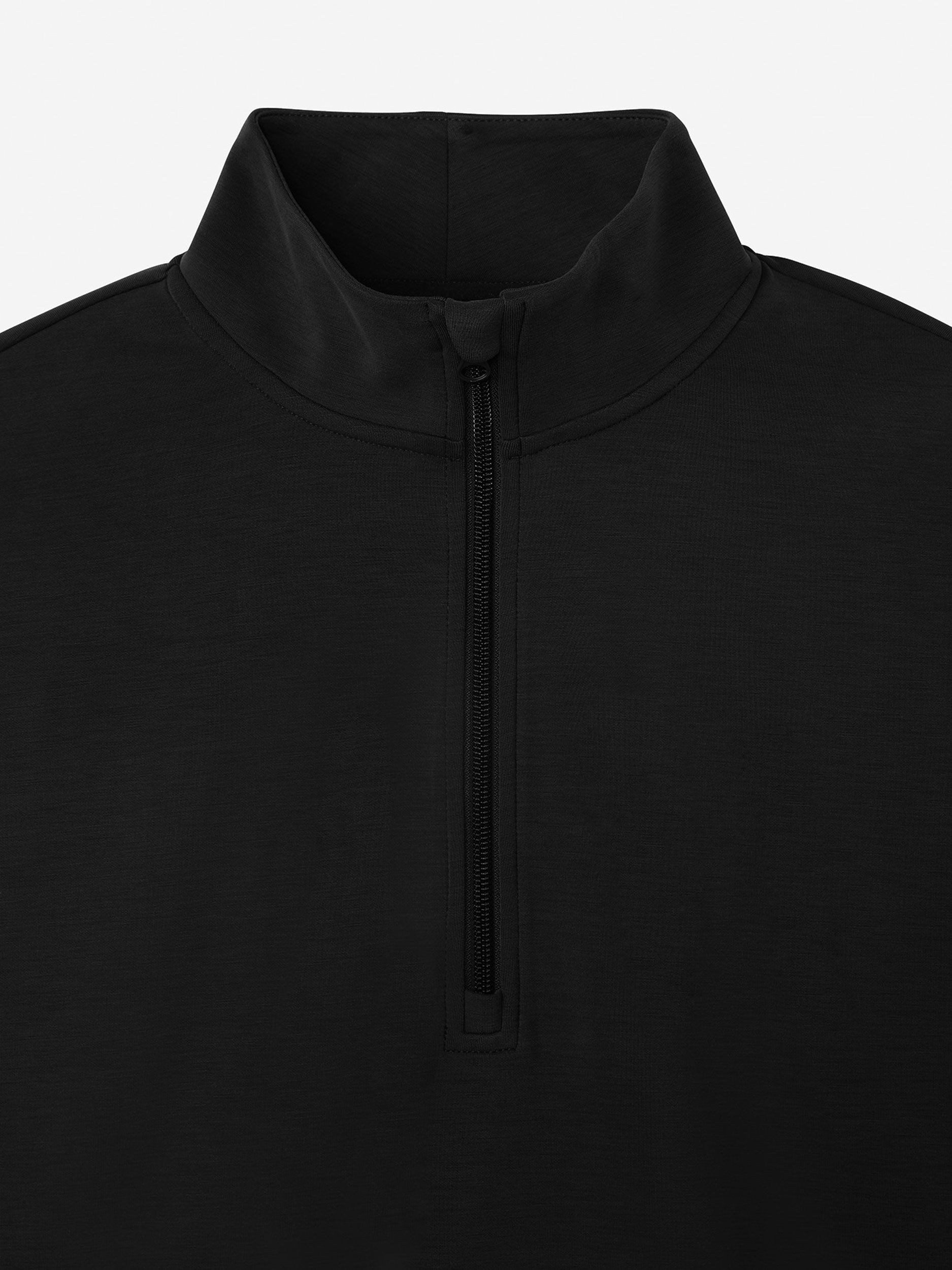 Black               Sun Day Red Luxe Lounge Midweight Quarter Zip | 09482-AOHD