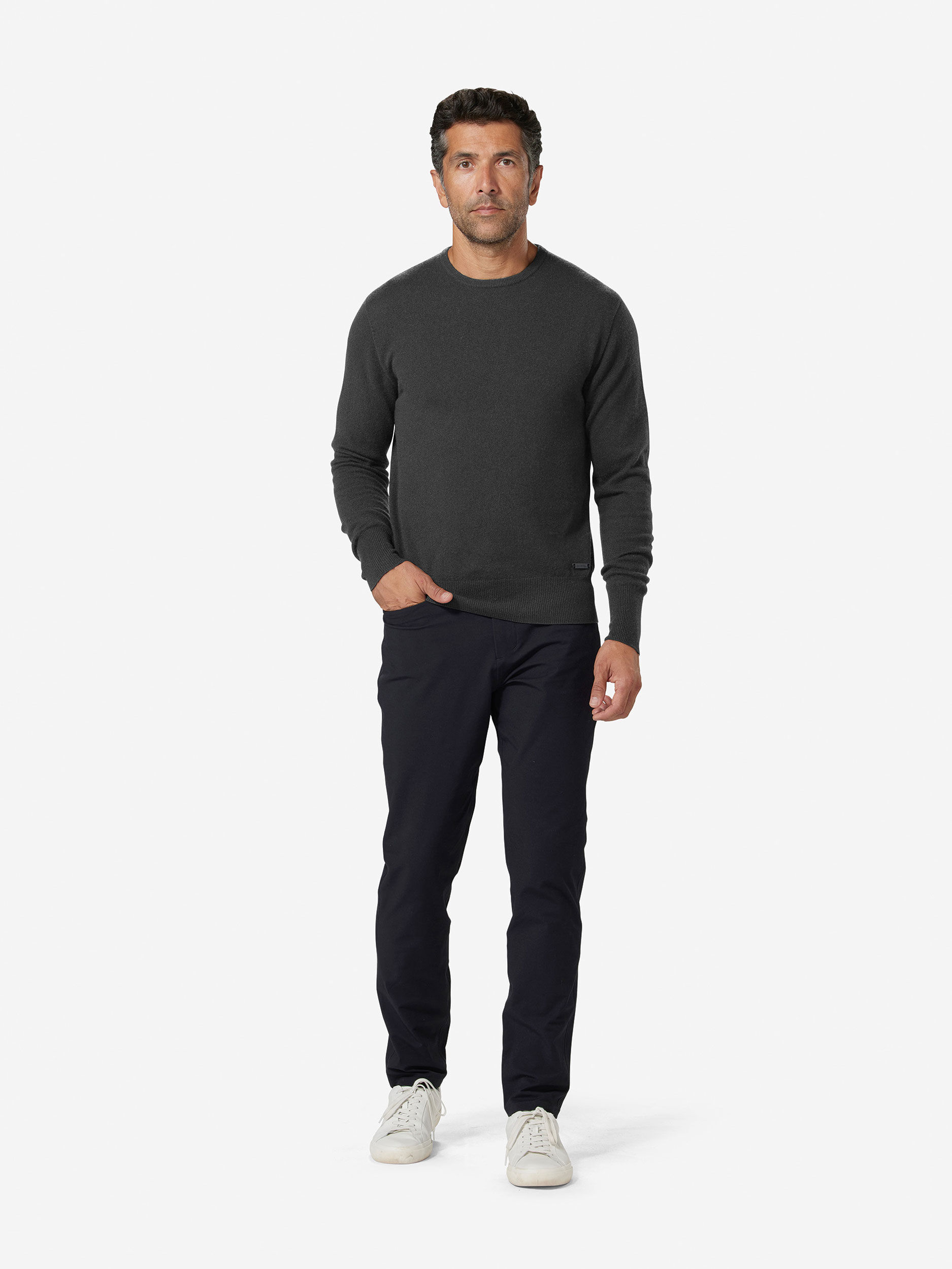 Charcoal               Sun Day Red 3D Tour Cashmere Crew | 10348-BTFK