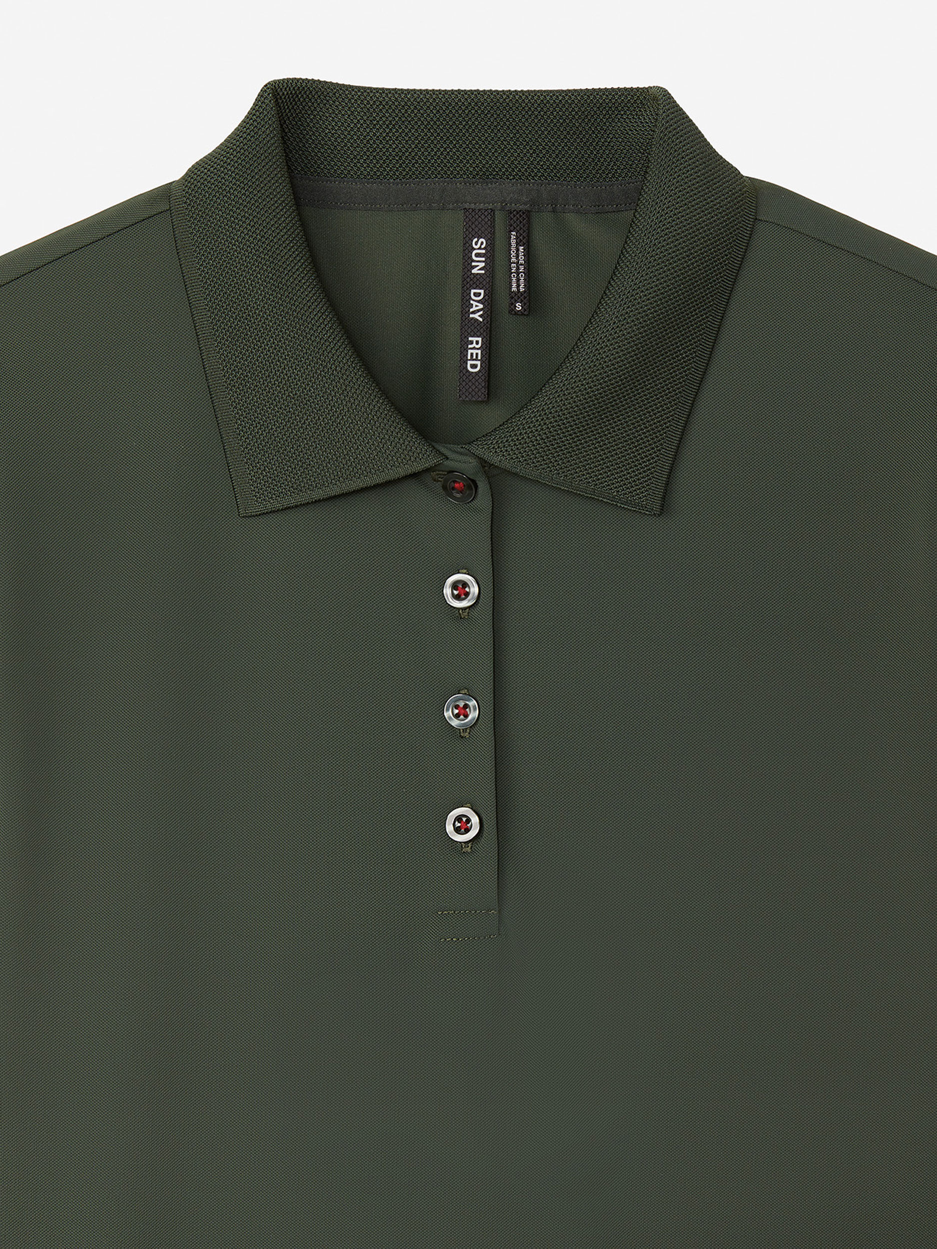 Deep Forest Green               Sun Day Red Long Sleeve Sunnie PQ Polo | 23561-YDUA