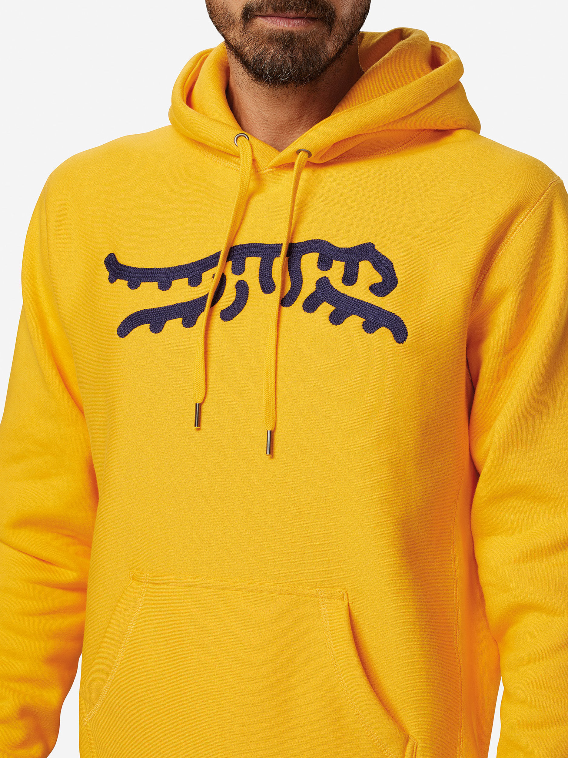 Gold/Navy               Sun Day Red Luare Chain Stitch Hoodie | 02753-IHOX