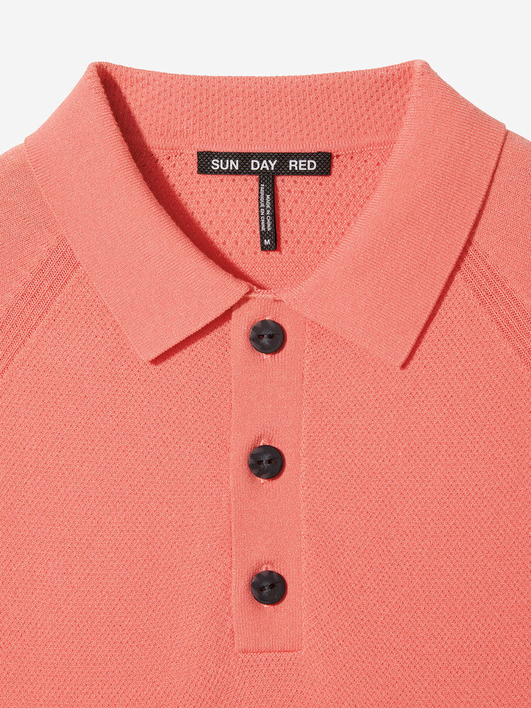 Hunter               Sun Day Red 3D Knit Polo | 83720-WVJZ