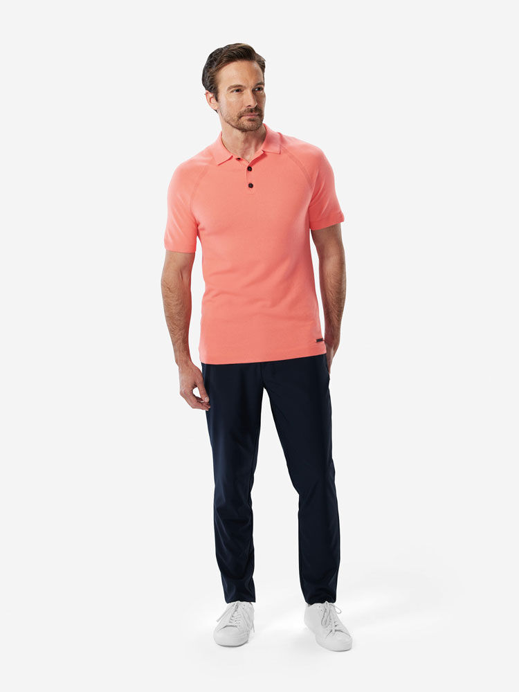 Hunter               Sun Day Red 3D Knit Polo | 83720-WVJZ