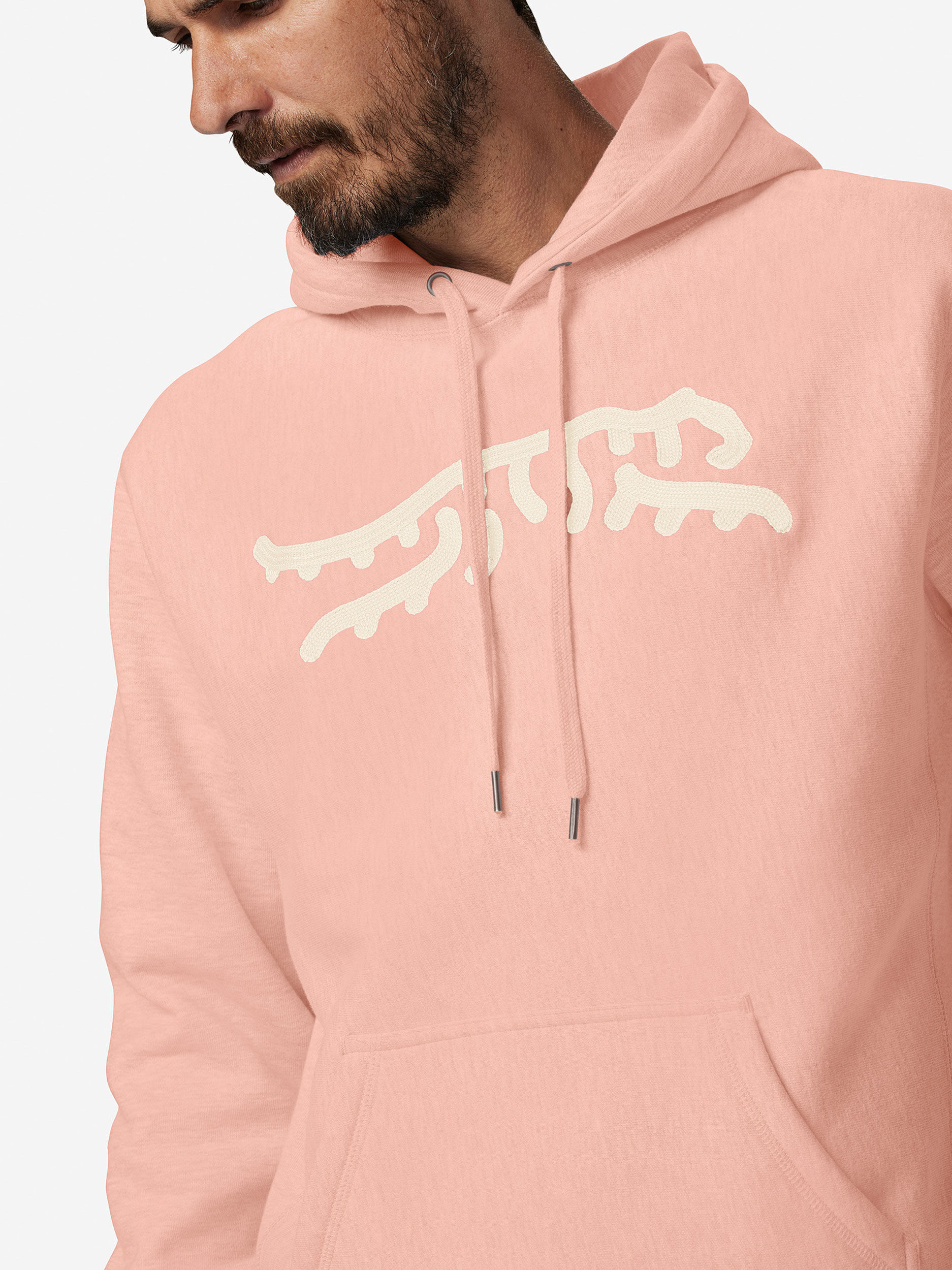 Light Pink/Cream               Sun Day Red Luare Chain Stitch Hoodie | 91270-YSKO