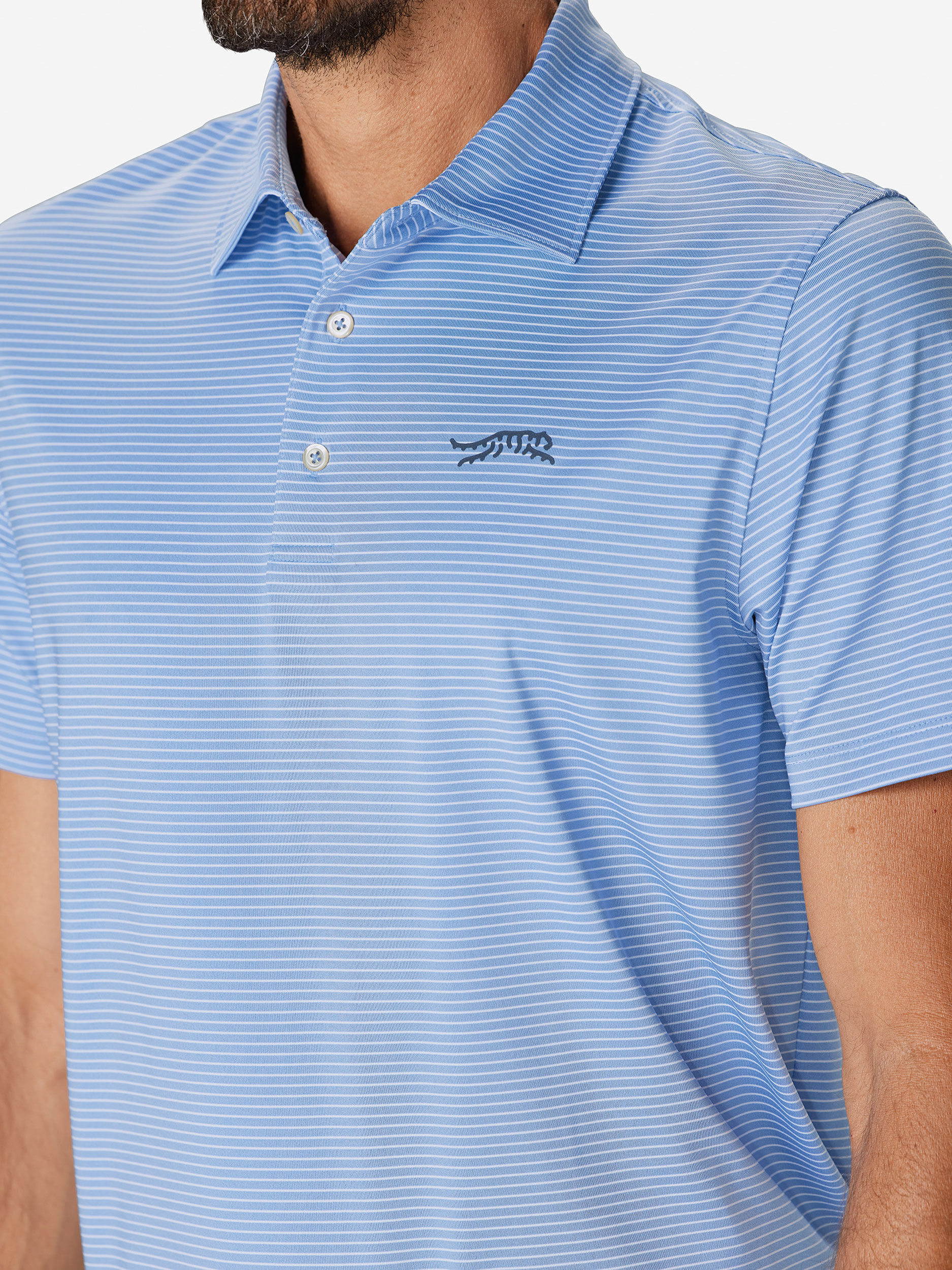 Marine Blue               Sun Day Red Classic Stripe Polo | 98605-BKYF