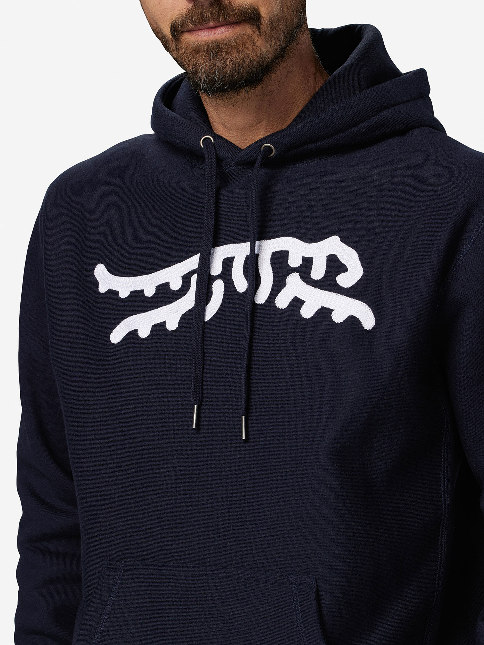 Navy/White               Sun Day Red Luare Chain Stitch Hoodie | 41925-ZCIL