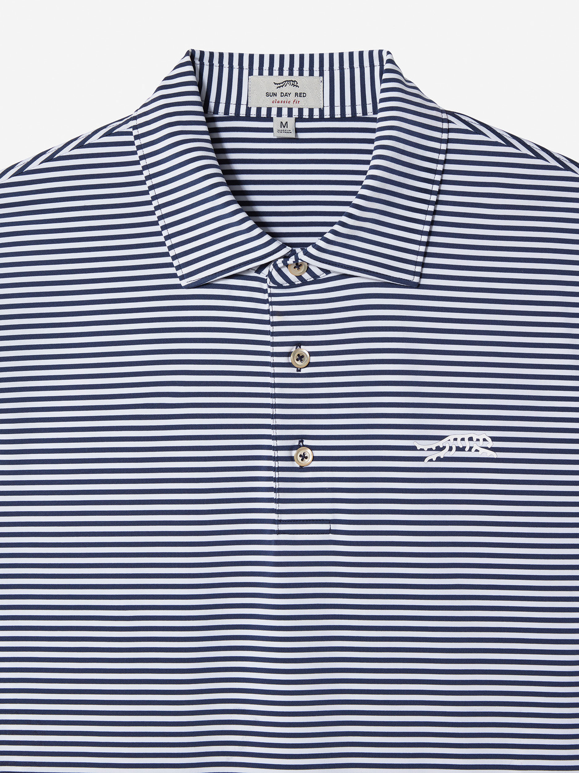 Navy White Stripe               Sun Day Red Monterey Stripe Polo | 70692-TWRI