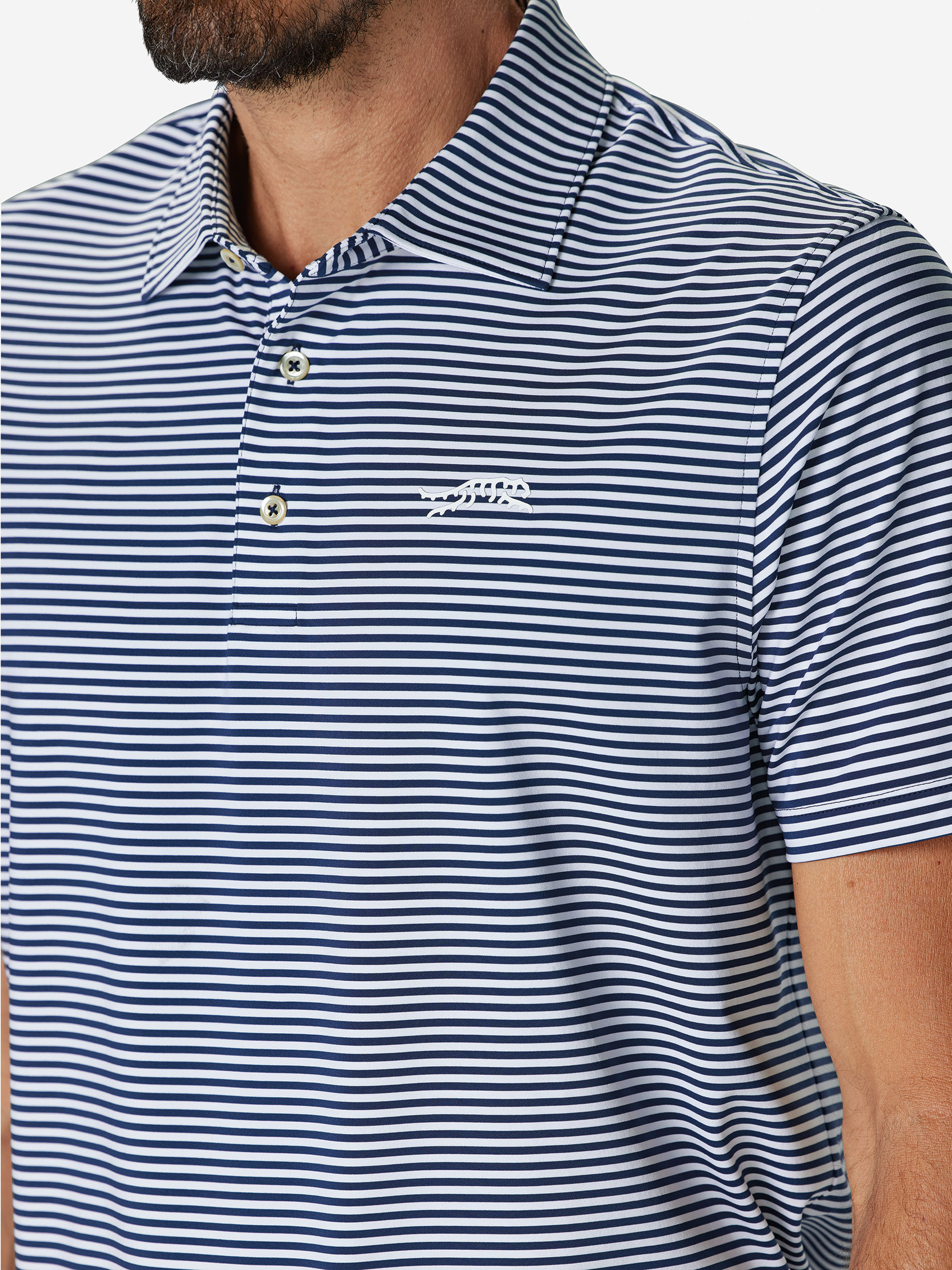 Navy White Stripe               Sun Day Red Monterey Stripe Polo | 70692-TWRI