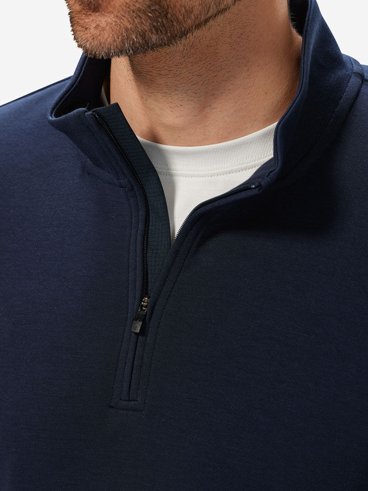 Navy               Sun Day Red Hibrid Lightweight Quarter Zip | 30618-NWGB