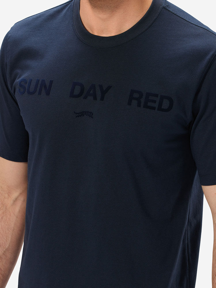 Navy               Sun Day Red SunDay T-Shirt | 67524-MJQC