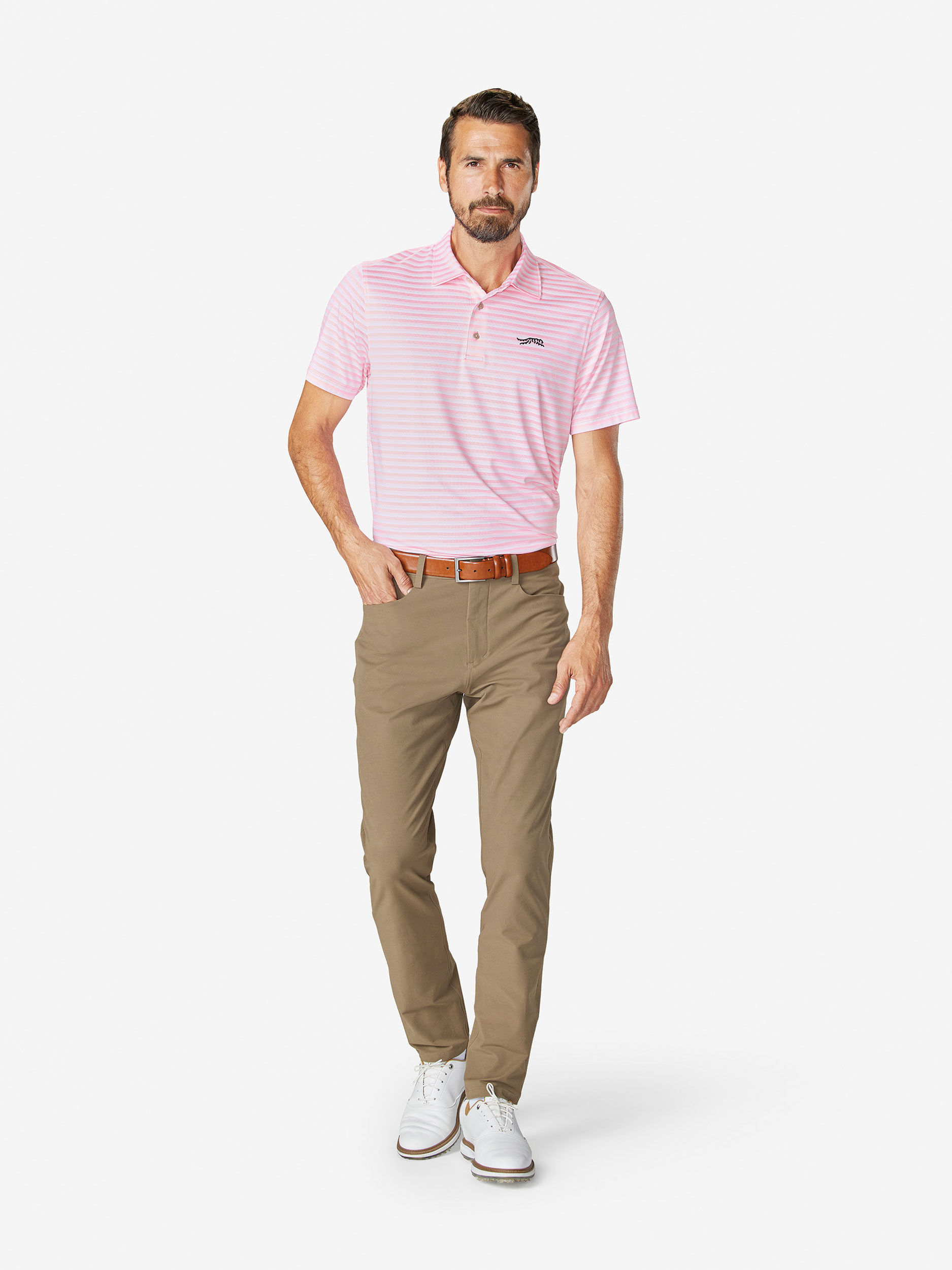 Pink Stripe               Sun Day Red Heritage Mesh Stripe Polo | 02318-UJTH