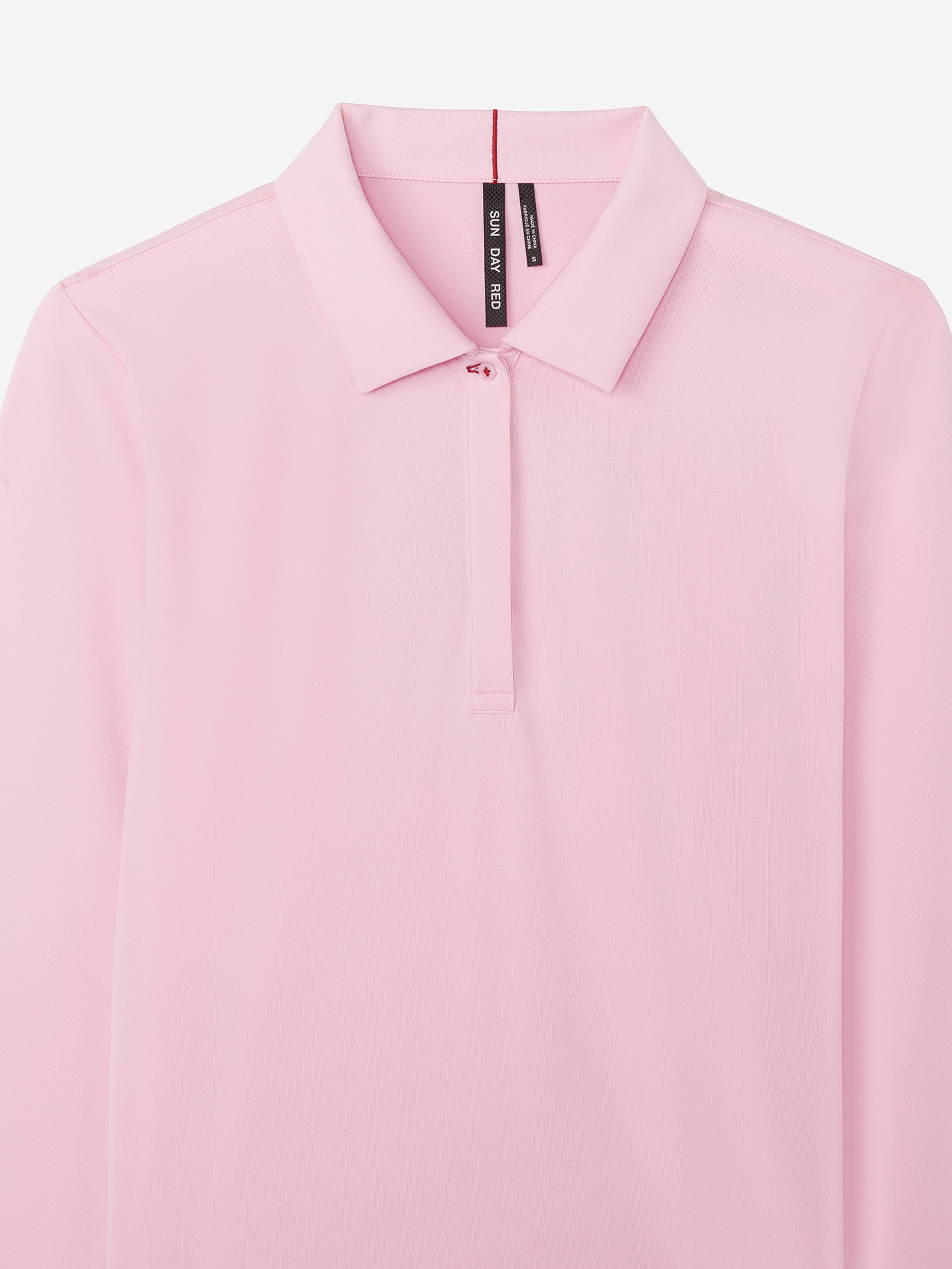 Pink               Sun Day Red Long Sleeve Performance Victoria Polo | 37519-OTKL