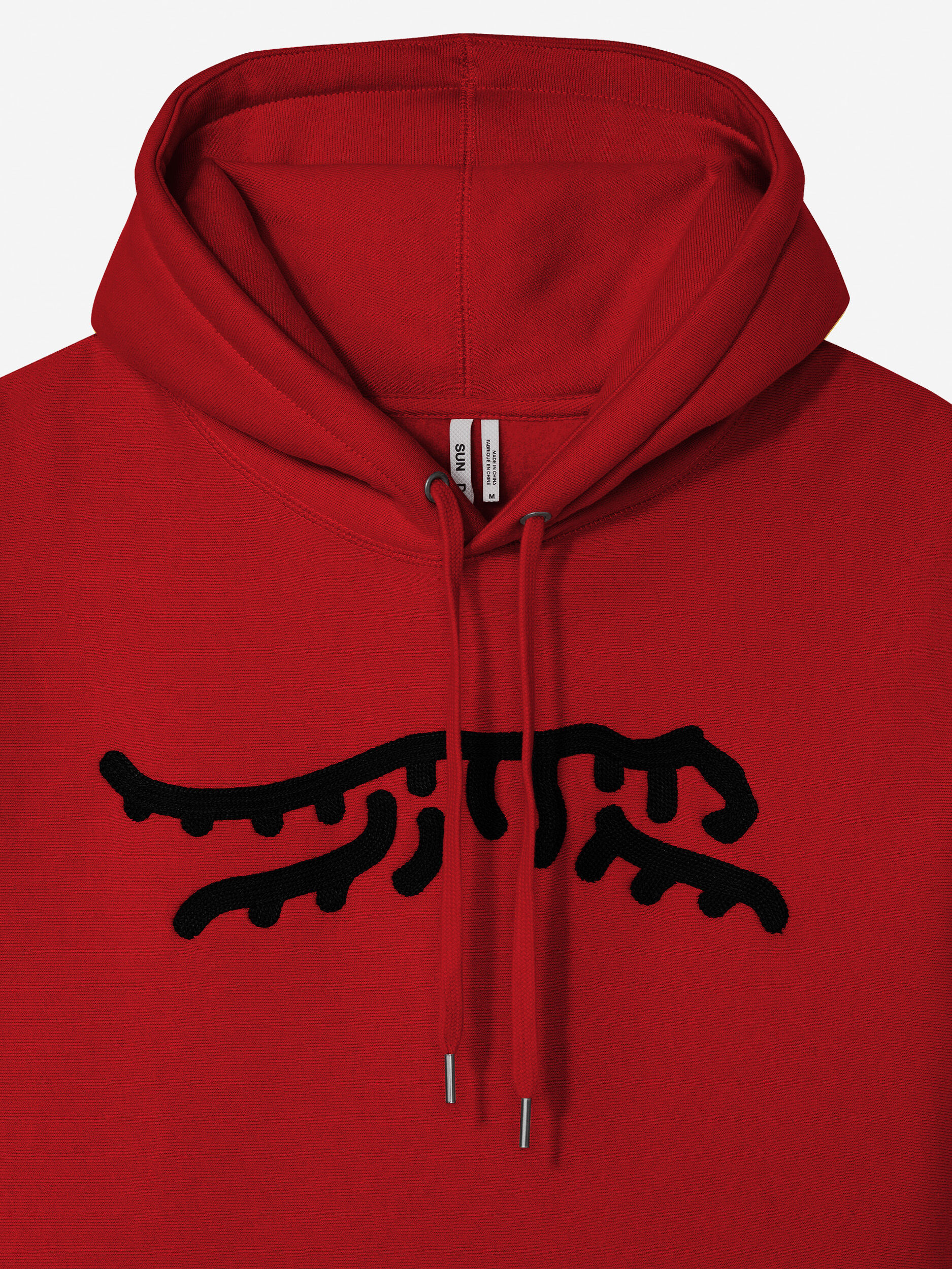 Red/Black               Sun Day Red Luare Chain Stitch Hoodie | 95183-QHFZ