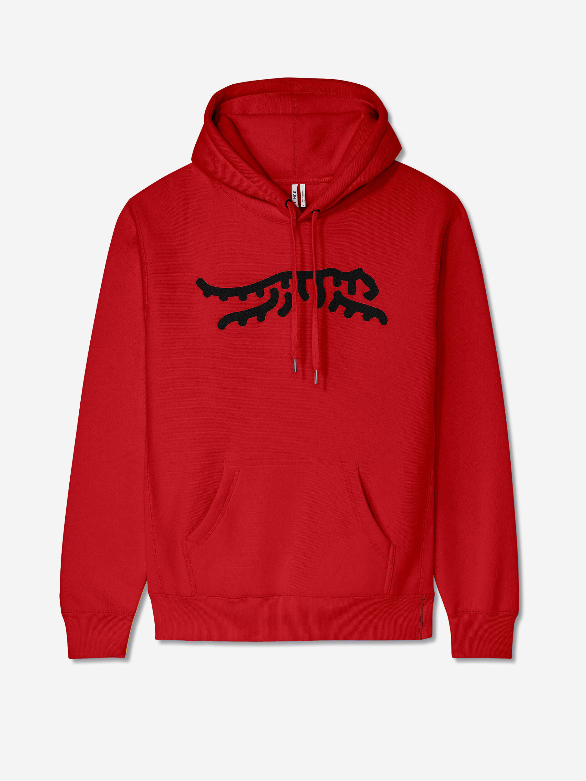 Red/Black               Sun Day Red Luare Chain Stitch Hoodie | 95183-QHFZ