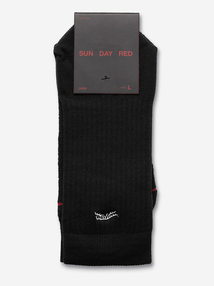 Sun Day Red Cypress Cotton Crew Sock | 18067-OWYG