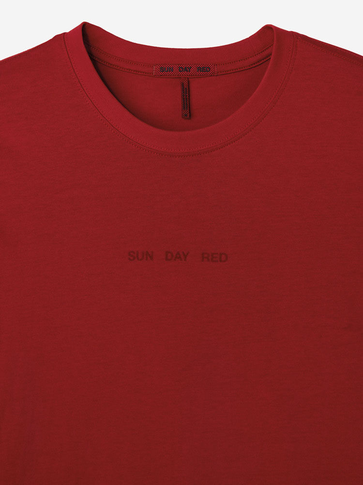 Sunday Red               Sun Day Red Long Sleeve Dark Matter T-Shirt | 12048-SNOU