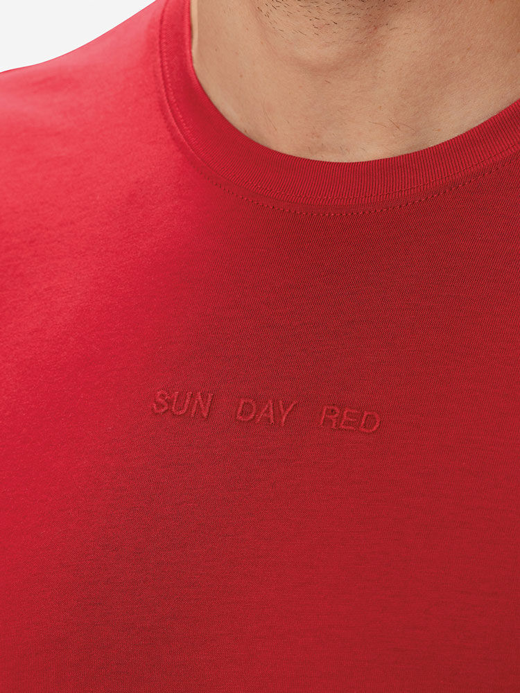 Sunday Red               Sun Day Red Short Sleeve Dark Matter T-Shirt | 85401-JQTZ