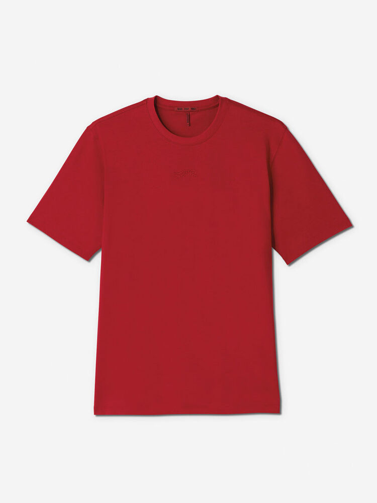 Sunday Red               Sun Day Red Short Sleeve Dark Nebula T-Shirt | 57361-USBH