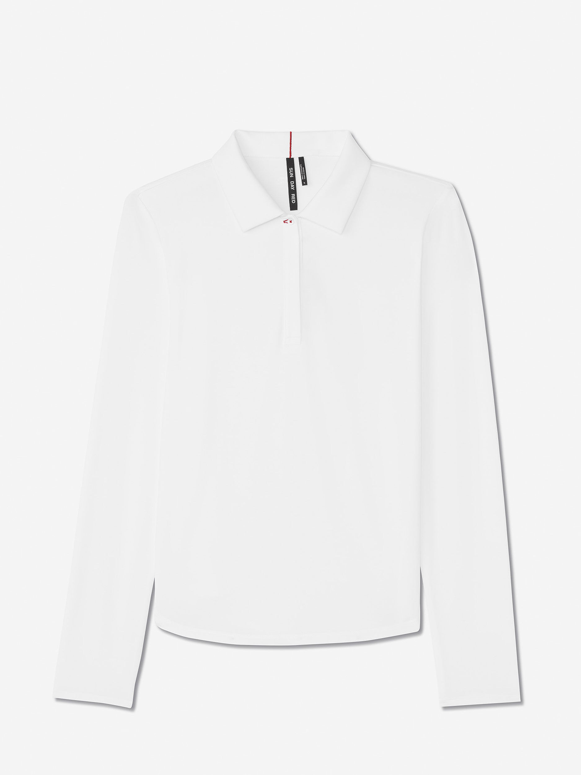 White               Sun Day Red Long Sleeve Performance Victoria Polo | 46801-ZBOM